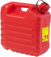 Forte Plastics Bidon de carburant - rouge - plastique - 20 litres - 35 x 23 x 37 cm