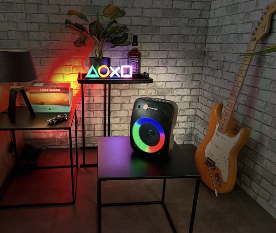N-GEAR LGP 4 Studio - Draadloze Bluetooth Party Speaker - Karaoke Set - 1 Microfoon - Discoverlichting van N-GEAR — afbeelding 2