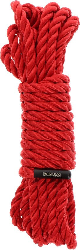 Foto: Professioneel bondage touw 5 meter x 7 mm rood zeer zacht bdsm touw hoogwaardig materiaal sm touw voor beginners en gevorderden bondage rope red