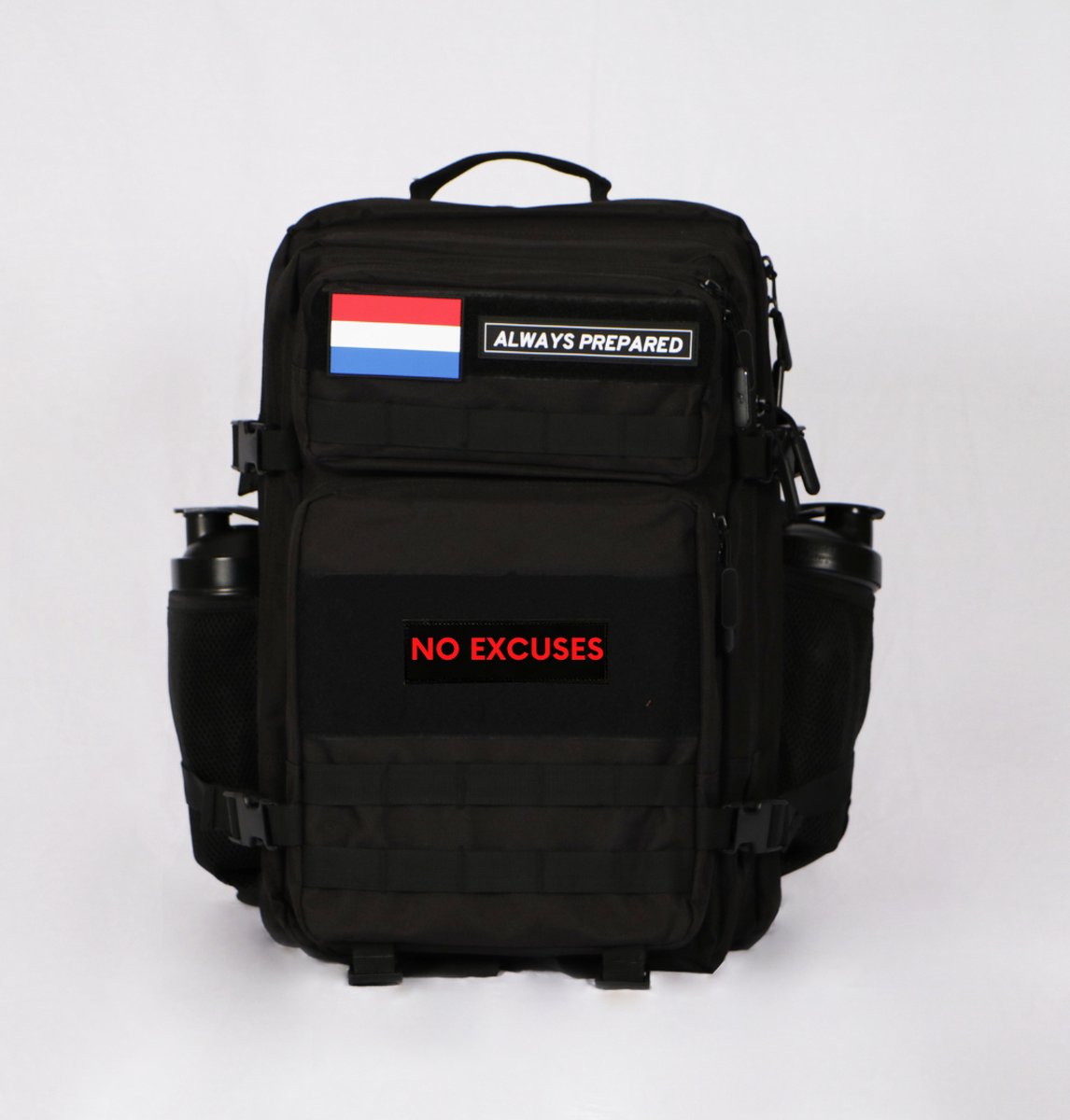 Backpack | Waterdicht | Rugzak | Rugtas | Dagrugzak | Wandelen | Hike rugzak | Schooltas | No Excuses| 45 Liter | Zwart