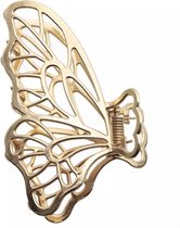 Emilie collection - haarklem - goud - geometrisch - metaal - vlinder