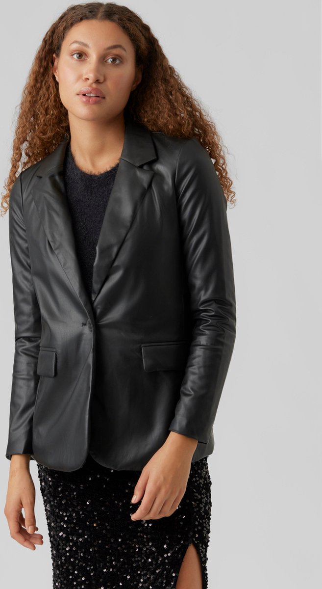 VERO MODA VMOLYMPIA LS SINGLE LOOSE PL BLAZER NOOS Dames Blazer - Maat M