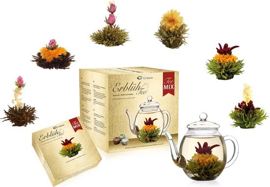 Coffret fleur de thé mélange - Thé noir - Thé Witte - Thé vert et
