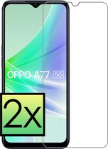 Screenprotector Geschikt voor OPPO A77 Screenprotector Tempered Glass Gehard Glas Beschermglas - 2x