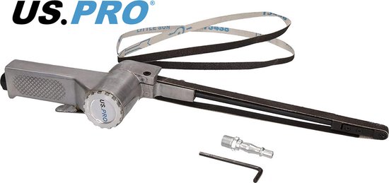 KOMA TOOLS Pro Accu-bandschuurmachine, 20 V, zonder accu en oplader, 14 x 27,5 x 17 cm