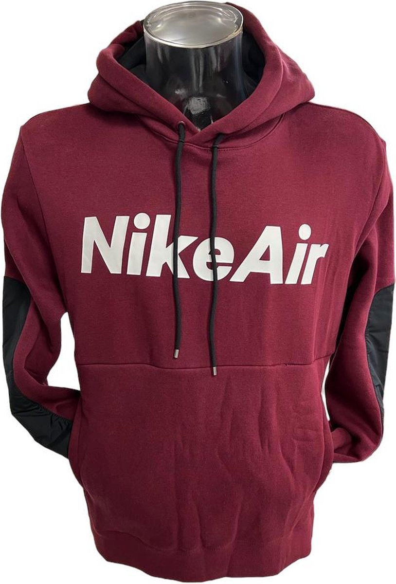 Nike Fleece Pullover (Bourdeaux / Wit) - Maat L