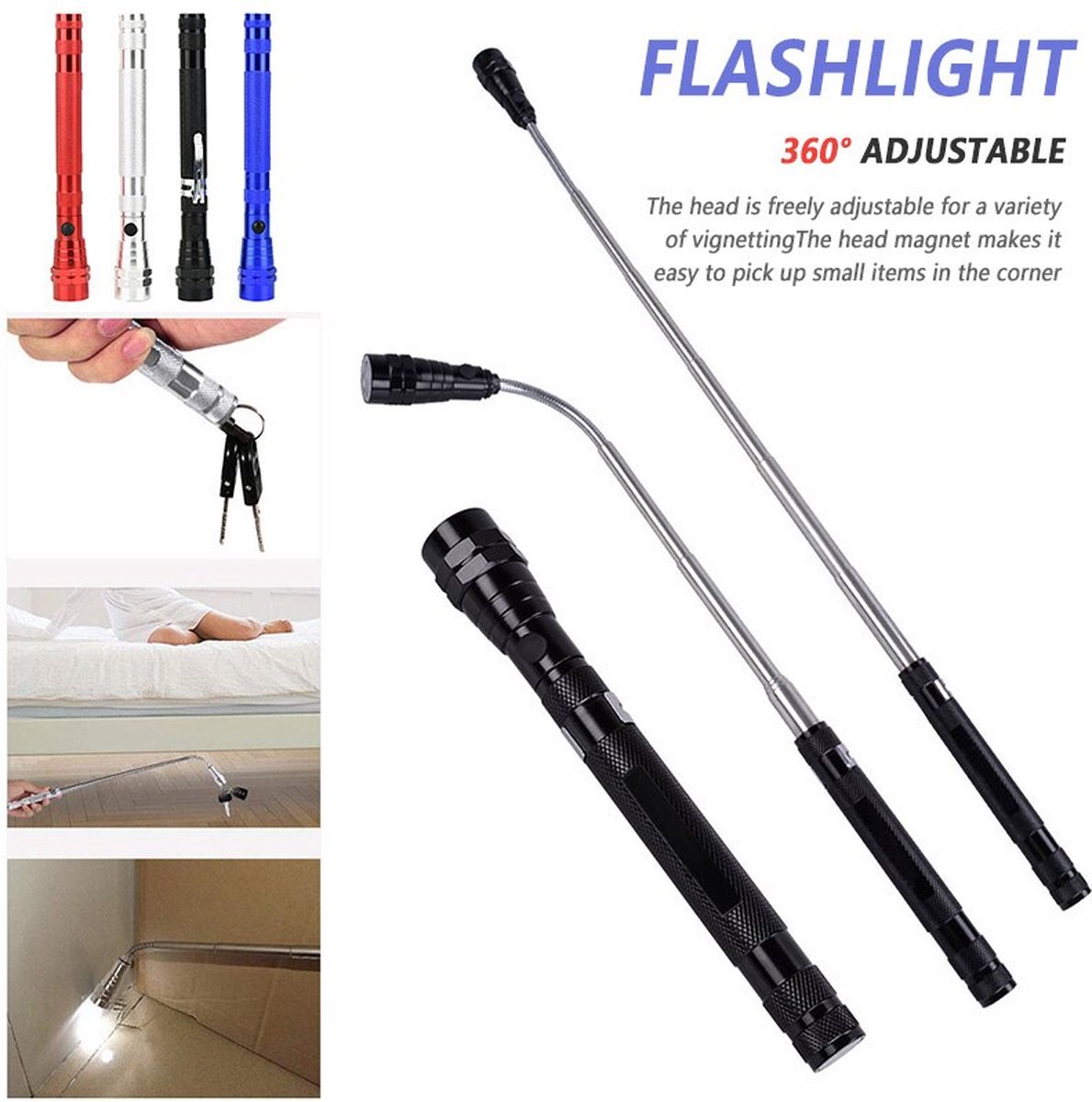 AIMANT FLEXIBLE AVEC LED LONG 545MM