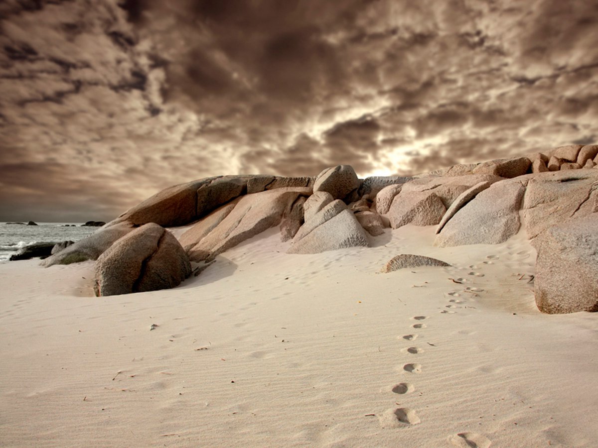 Fotobehang - Strand.