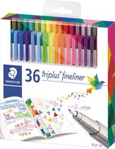 triplus fineliner - pochette 36 couleurs (26 + 10 gratuit)