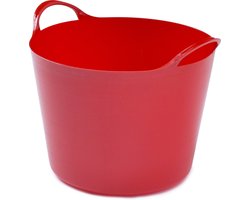 Whitefurze Flexibele emmer - 14 liter - Kunststof - Rood - 32 x 36 x 25 cm