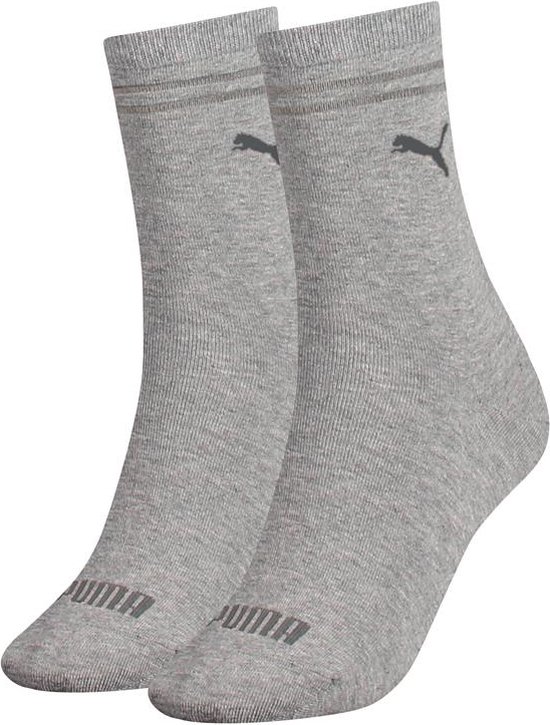 Puma Sock (2-pack) - dames sokken - grijs - Maat: 35-38