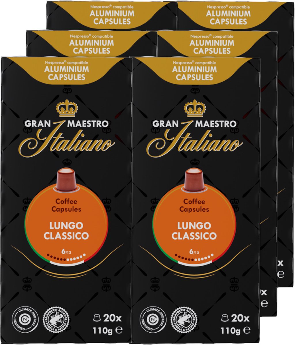 Gran Maestro Italiano - nespresso compatible - Lungo Classico  6