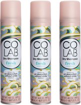 COLAB - Shampooing sec Fresh - Lot de 3