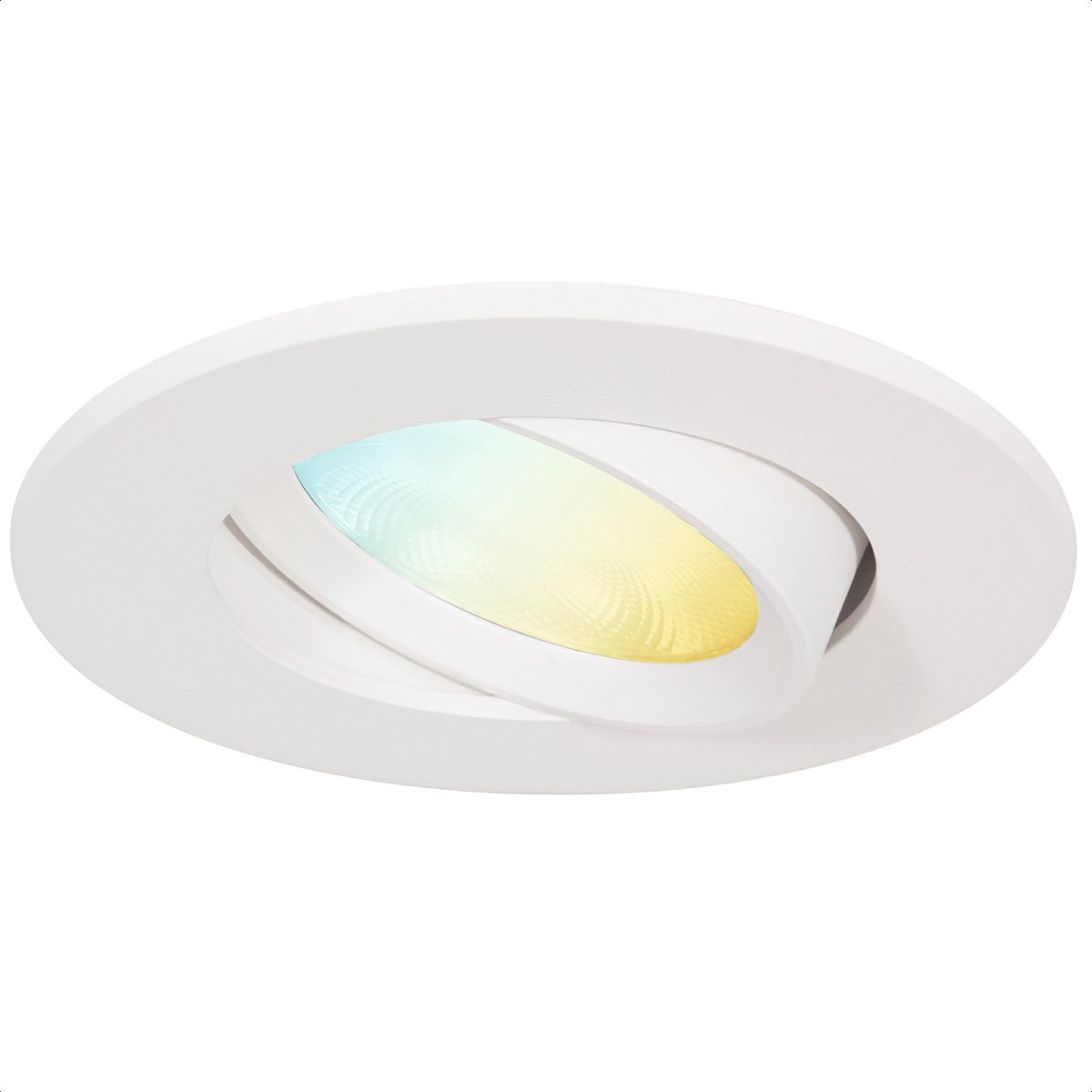 Gologi Slimme Inbouwspots - Smart LED Downlight Dimbaar - Kantelbaar - Warm Wit Licht - Gu10 LED Lamp - Wit