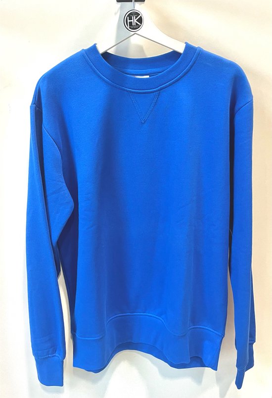 Sweater ronde hals royal blue XL