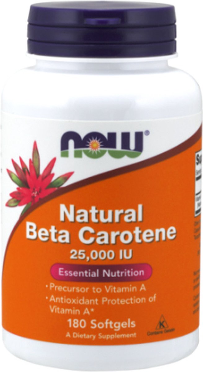 Goedkoopste Natural Beta Carotene (precursor voor vitamine A)-180 softgels