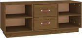 vidaXL Meuble TV - 100x34x40 cm - Bois de pin - Meuble TV marron miel - Armoires TV - Cast TV - Meuble HiFi - Table basse - Meubles de salon - Meuble TV en bois