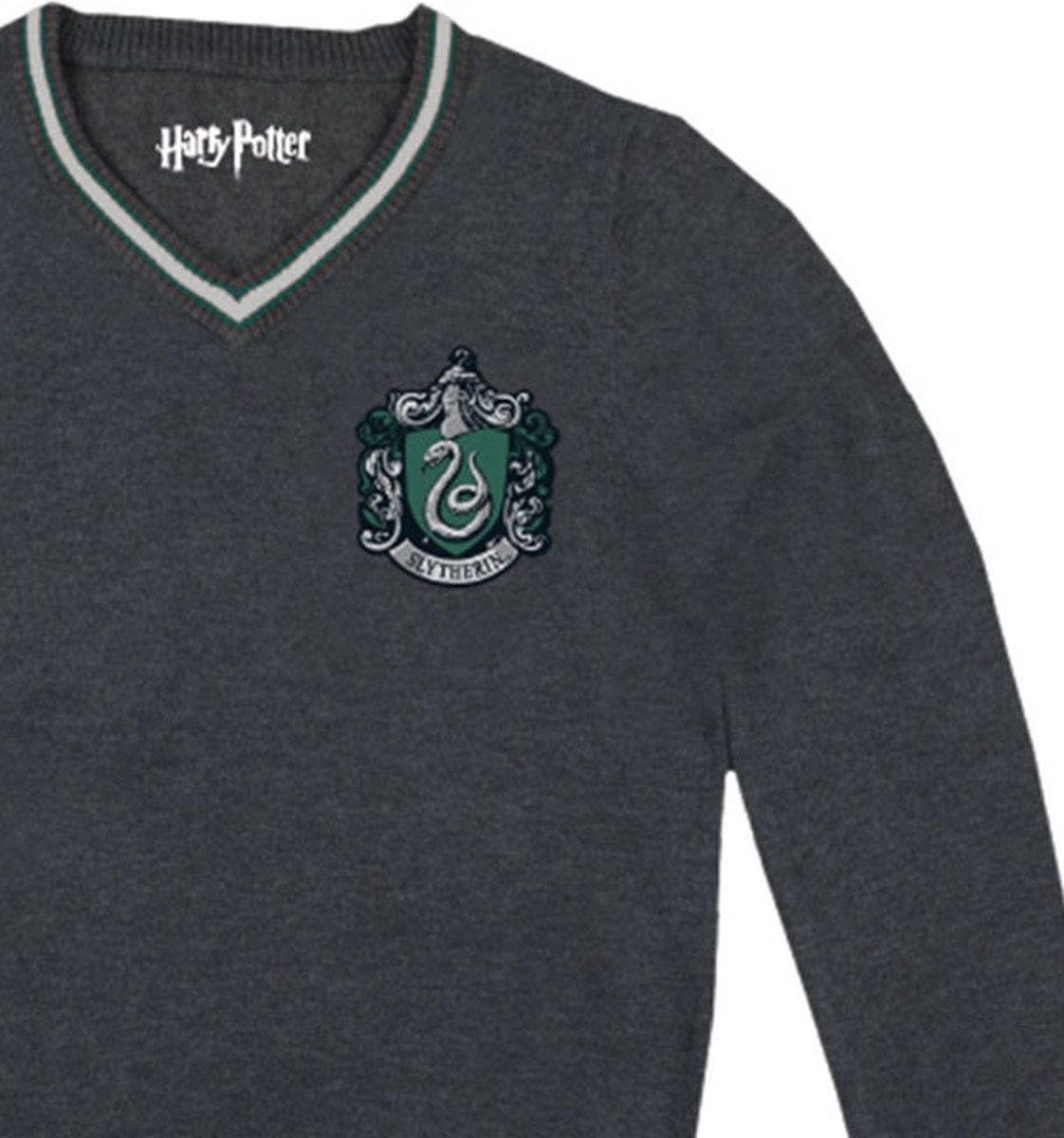 Harry Potter - Slytherin Heren Antraciet Trui - M