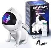 Lunastic Space Dog Sterrenhemel - Bluetooth Sterren Projector met Smartphone App - Sterrenhemel projector + extra USB sterrenhemel - Galaxy Projector in vorm van hond - Wit