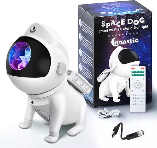 Galaxy Projector-Space Dog -Nebula Lamp