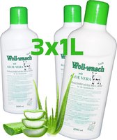 Wollsan - Wol fijnwasmiddel - 3 x 1000ML - met Aloë Vera - Bevat Lanoline - voor Wol - 100% veilig wolwasmiddel