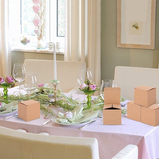 12 stuks geschenkdozen met venster, taartdozen van kraftpapier, snoepdozen van karton met venster, met 12 papieren kaarten en een rol touw, 2 kleuren, voor desserts, taarten 12 stuks geschenkdozen met venster, taartdozen van kraftpapier, snoepdozen van karton met venster, met 12 papieren kaarten en een rol touw, 2 kleuren, voor desserts, taarten