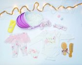 Bol.com Geschenkset | Kraamcadeau voor meisje - Hawsaz.nl cadeau - Baby haarband - Baby knuffel - Geschenkset | Happy horse knuf... aanbieding