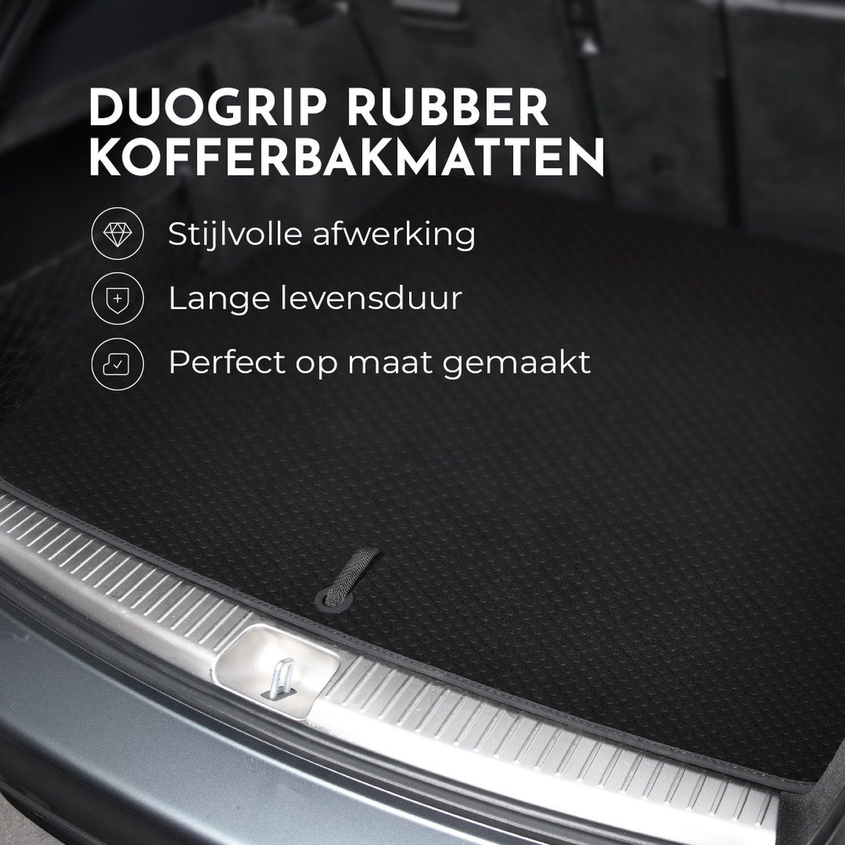 DuoGrip Rubber Kofferbakmat geschikt voor Citroen C5 Aircross - Bouwjaar:  2019 - 2024