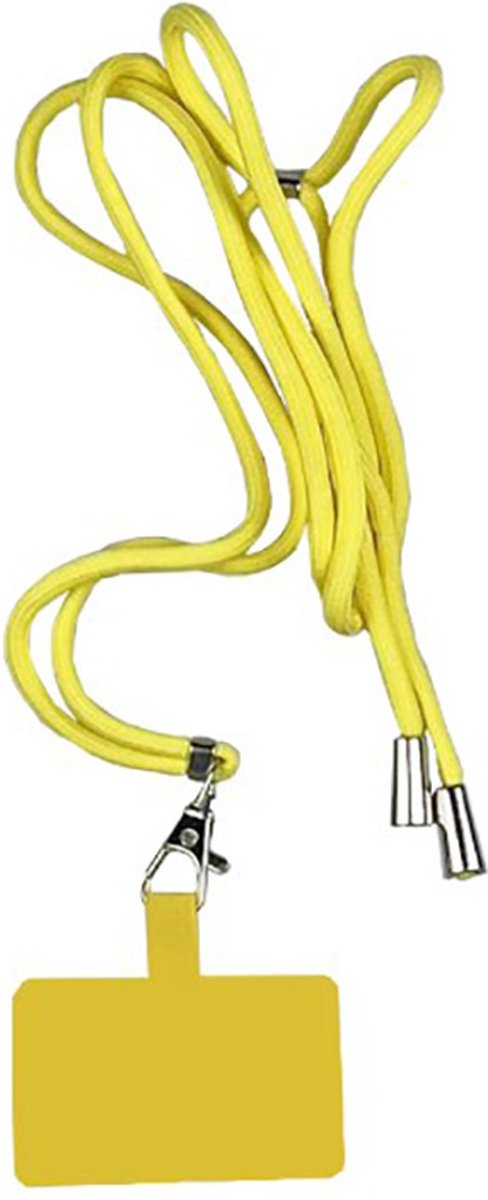 Verstelbare Telefoonketting - Koord voor Telefoon - Universele Telefoonkoord - Geel