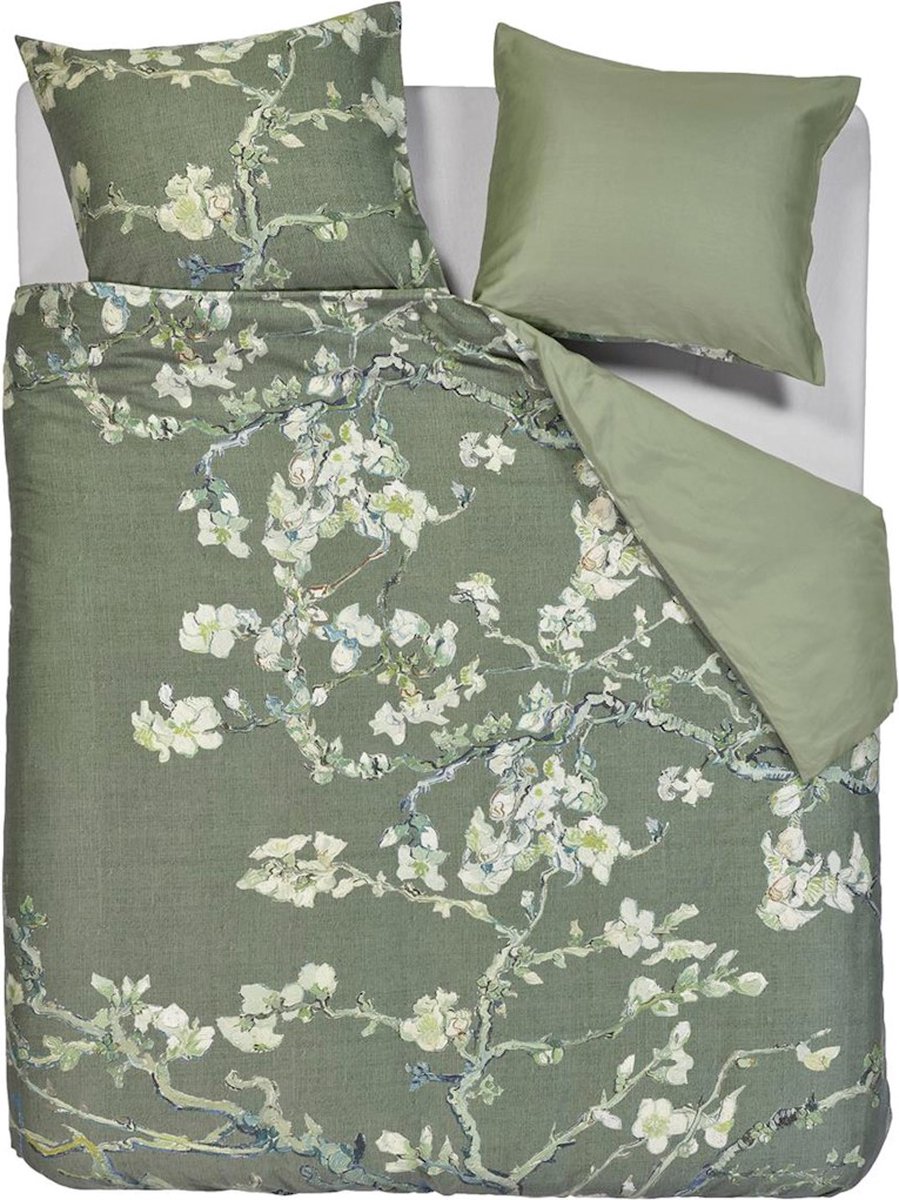 Beddinghouse x Van Gogh Museum Blossoming dekbedovertrek - Lits-Jumeaux - 240x200/220 cm - Groen