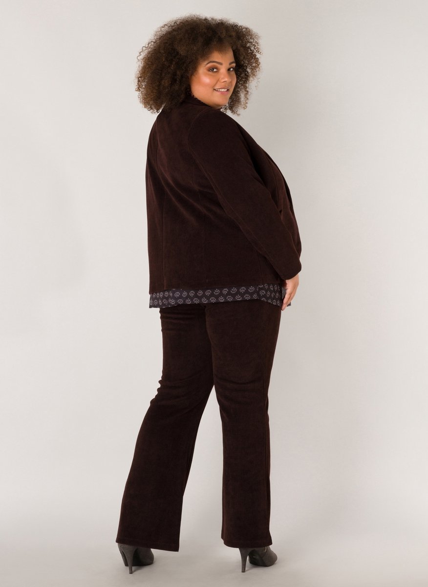 YESTA Delilah Blazer - Coffee Brown - maat 4(54/56)