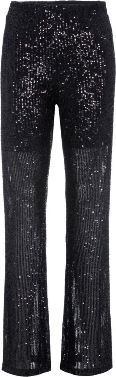 Zwarte glitter pailletten broek Antona - Herrlicher - Maat M