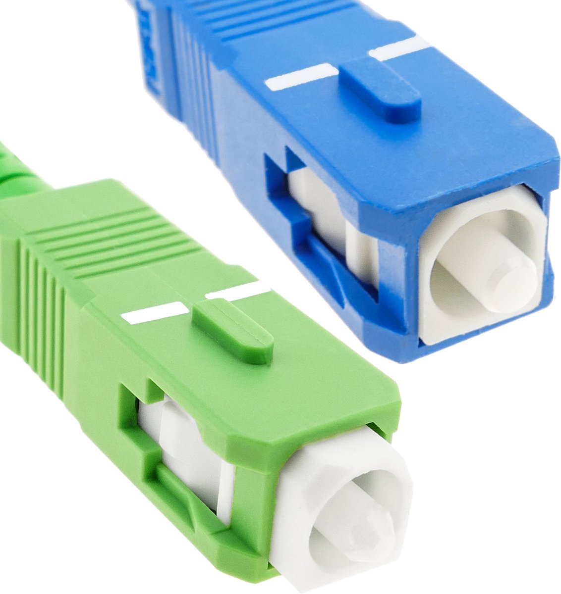 BeMatik - Glasvezelkabel SC / PC naar SC / APC singlemode simplex 9/125 van 3 m OS2