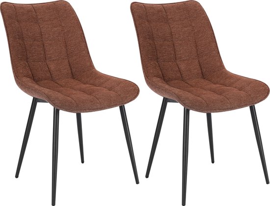 Goeurvant Set van 2 beige eetkamerstoelen met armleuningen, moderne gestoffeerde stoelen met rugleuning, in hoogte verstelbare poten, keukenstoelen van linnen voor woonkamer, eetkamer Goeurvant Set van 2 beige eetkamerstoelen met armleuningen, moderne gestoffeerde stoelen met rugleuning, in hoogte verstelbare poten, keukenstoelen van linnen voor woonkamer, eetkamer