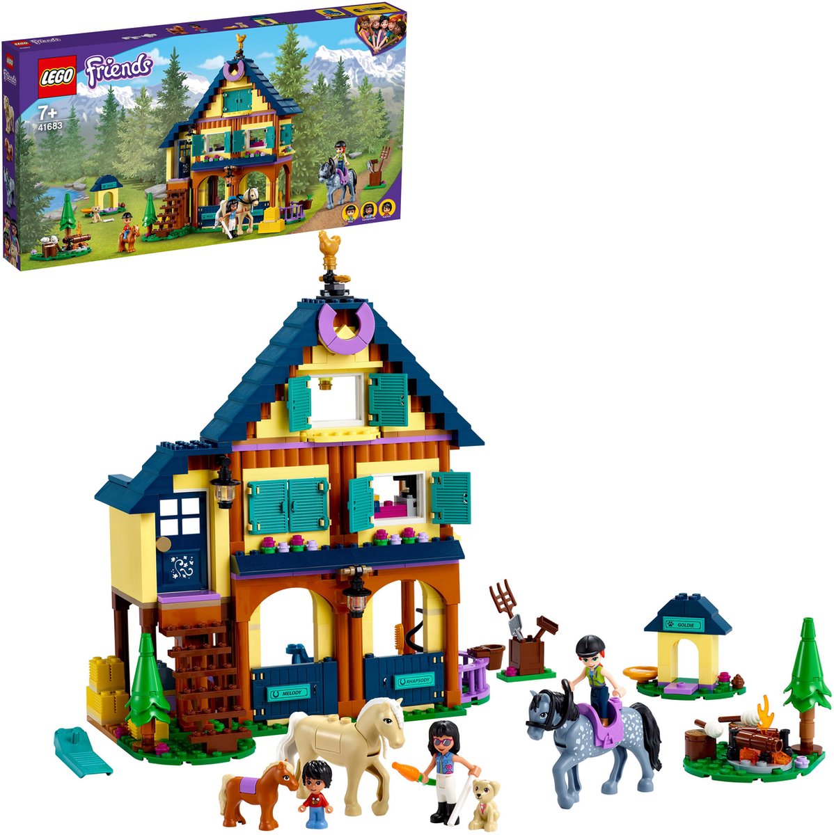LEGO Friends Paardrijbasis in het bos 41683 — afbeelding 3