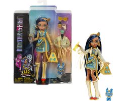foto van Monster High - Modepop - Cleo de Nile pop met piramide-tas
