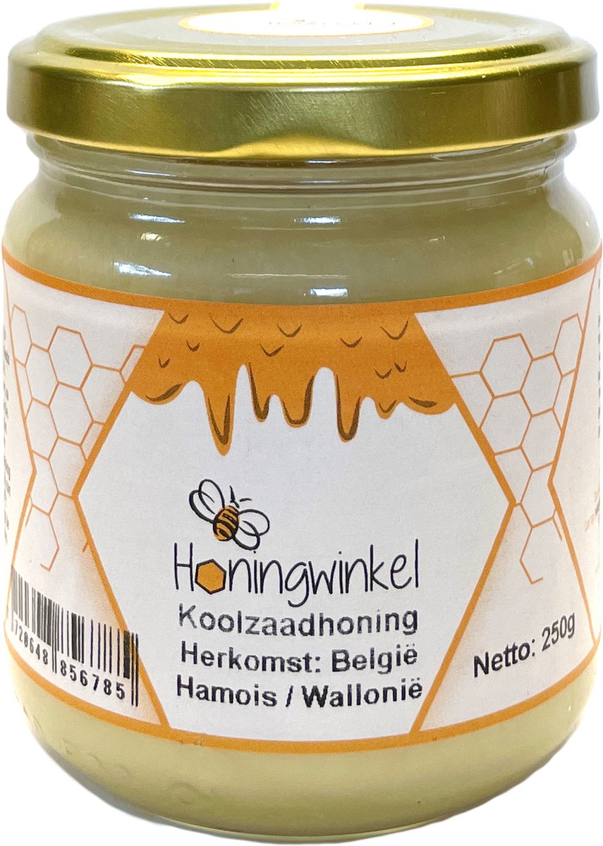 Koolzaadhoning - 250g - Honingwinkel