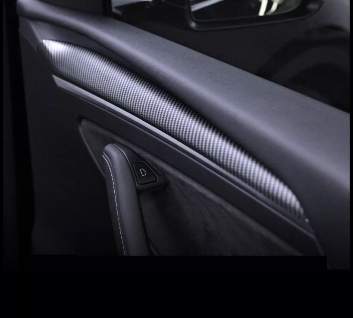 Tesla Model Y 3 Facelift Deurlijsten Mat Carbon Trim Cover Interieur Accessoires Nederland België