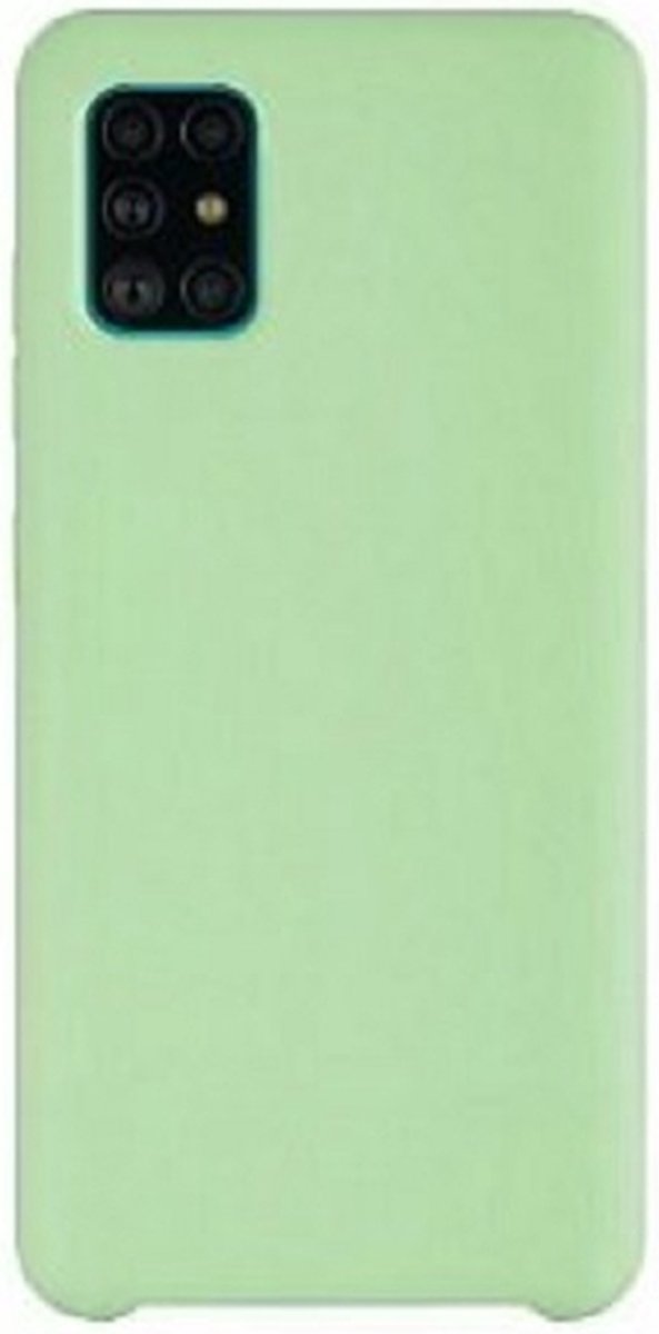 Samsung A51 Siliconen Hoesje Pastelkleur Licht Groen