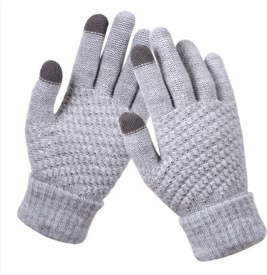 Gants d'hiver tricotés de Luxe | Gloves à pointe tactile | Écran tactile |  Pour vélo, | bol