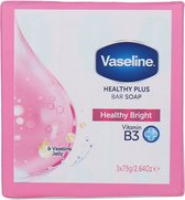 Vaseline Healthy Plus Bar Soap Healty Bright - 3 x 75 gram