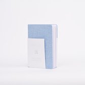 Dzukou Papillon - Carnet - Bullet Journal - A5 - Bleu Clair - Couverture en lin