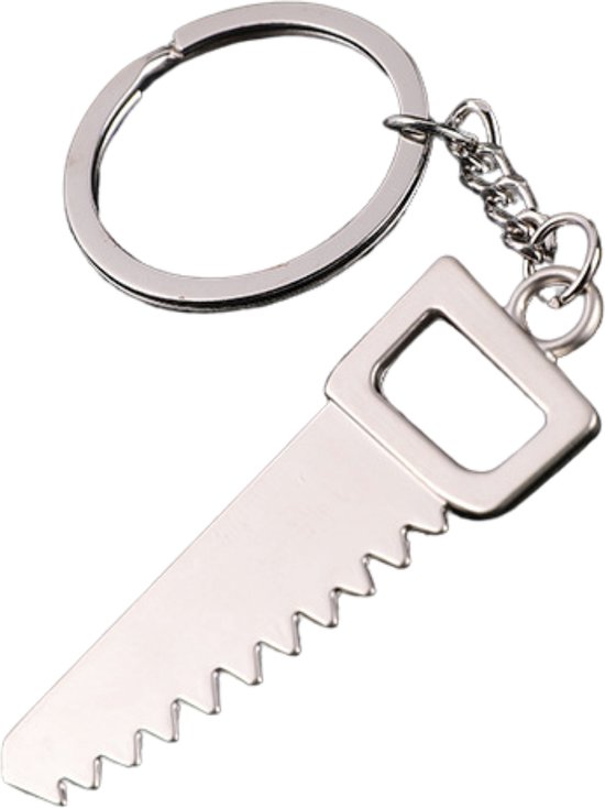 Gereedschap Sleutelhanger - Houtzaag / Zaag - Leuk voor Vaderdag / Papa - Keychain Sleutel Hanger Cadeau - Auto Accessoires