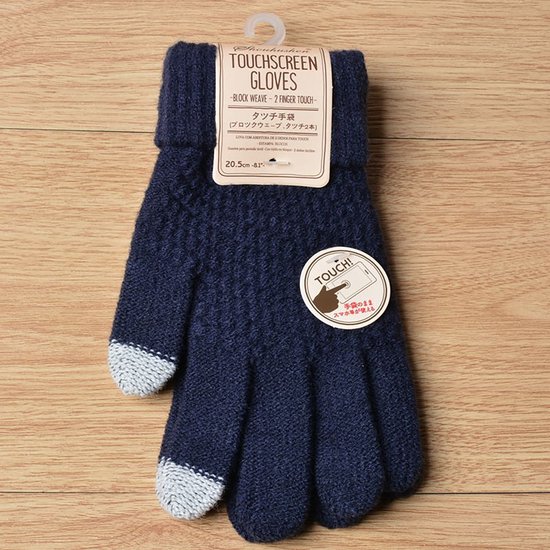 Handschoenen - Winterhandschoenen - Touchscreen handschoenen - Blauw - One size - Touchscreen