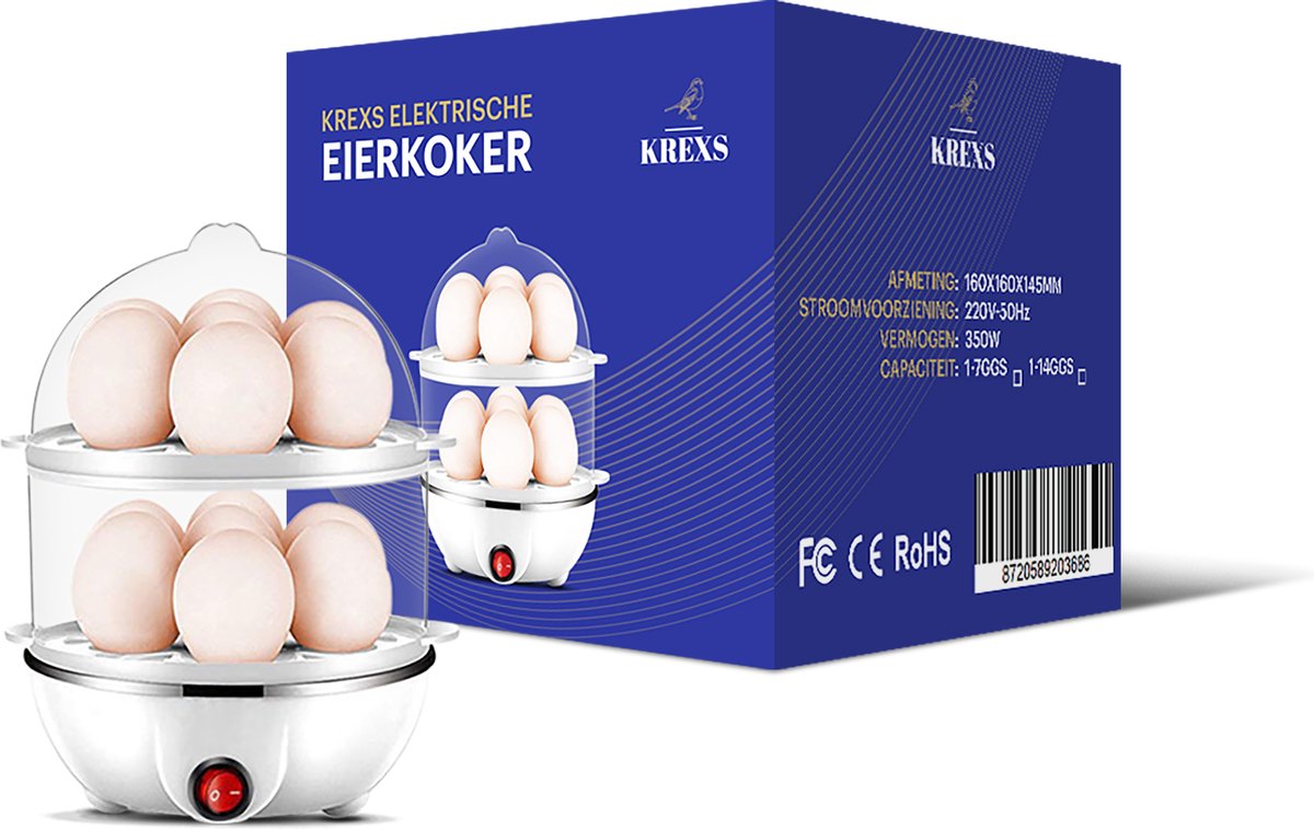 Krexs Eierkoker Elektrisch – Duurzaam Eierkoker Electrisch Eierkoker