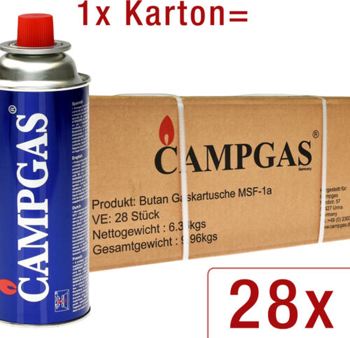 Cartouche à valve Butane / Propane 460g - Au quotidien