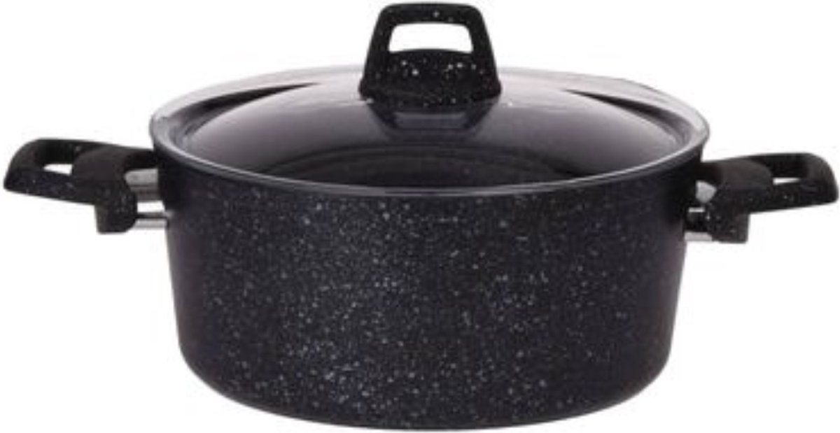 EH Braadpan met glazen deksel - ø 24 cm - 4.4 L