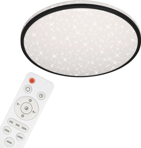 Brilliant Leuchten Led-plafondlamp Cava 40x40 cm, dimbaar, cct, 5000 lm