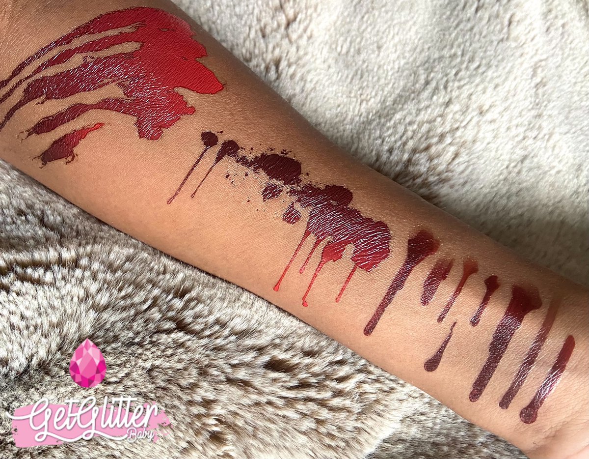 GetGlitterBaby® - Bloed Tattoo Halloween Decoratie Versiering / Carnaval Schmink Make Up Plak Tattoos / Tijdelijke Tattoo / Nep Tatoeage - Bloed — afbeelding 4