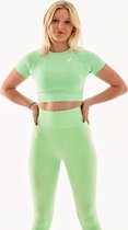 Vital sportshirt / cropped t-shirt voor dames / fitness t-shirt (mint green)